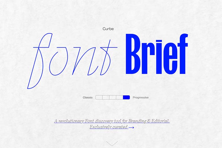 Example from Font Brief