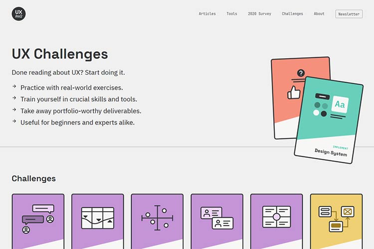 Example from UX Challenges