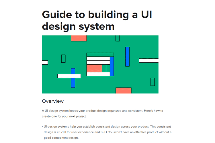Example from Guide to building a UI design system