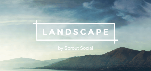 Landscape by Sprout Social logo graphic