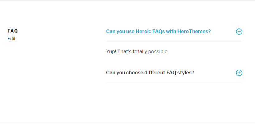 example of heroic faqs