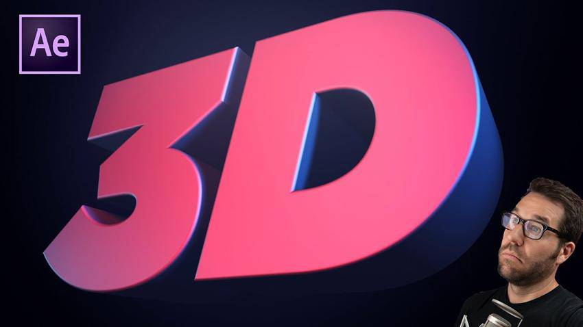 Create 3D Text Animation in After Effects