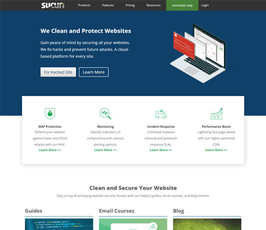 Sucuri CDN service for WordPress