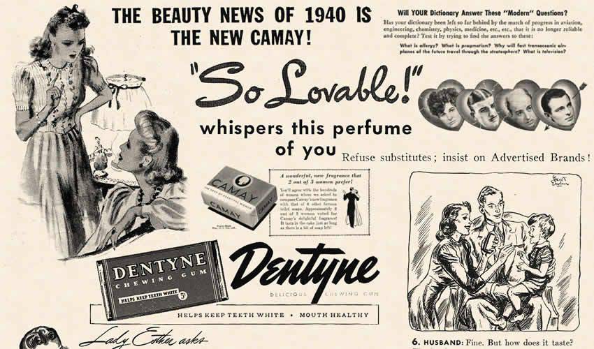 1940 Cosmopolitan vintage antique adobe photoshop ps brush brushes abr pack set free