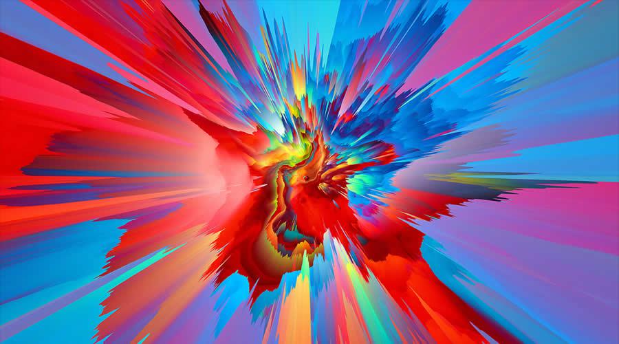 Dimensional Warp color abstract desktop wallpaper hd 4k high-resolution
