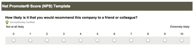 Services such as SurveyMonkey make working out your NPS a snap.