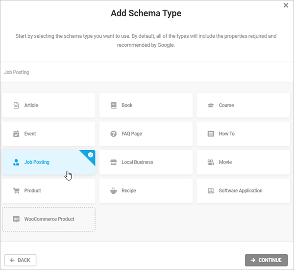 SmartCrawl - Add schema type job posting