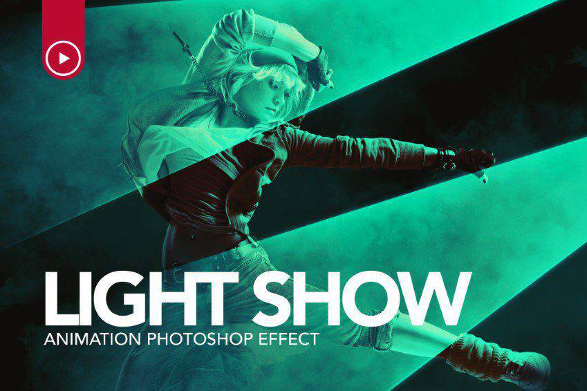 Light Show Animation Photoshop Action