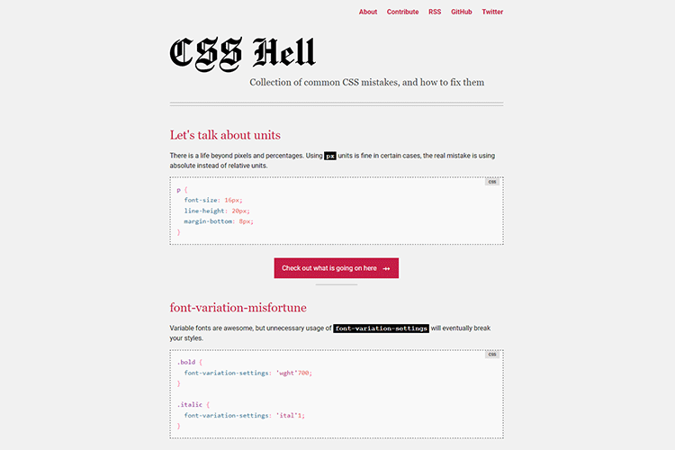 Example from CSS Hell