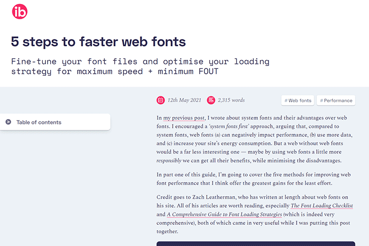 Example from 5 steps to faster web fonts