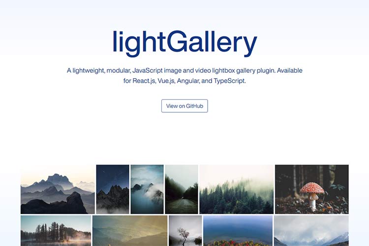 Example from lightGallery