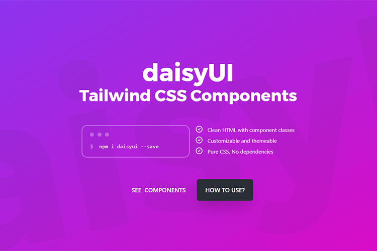 Example from daisyUI