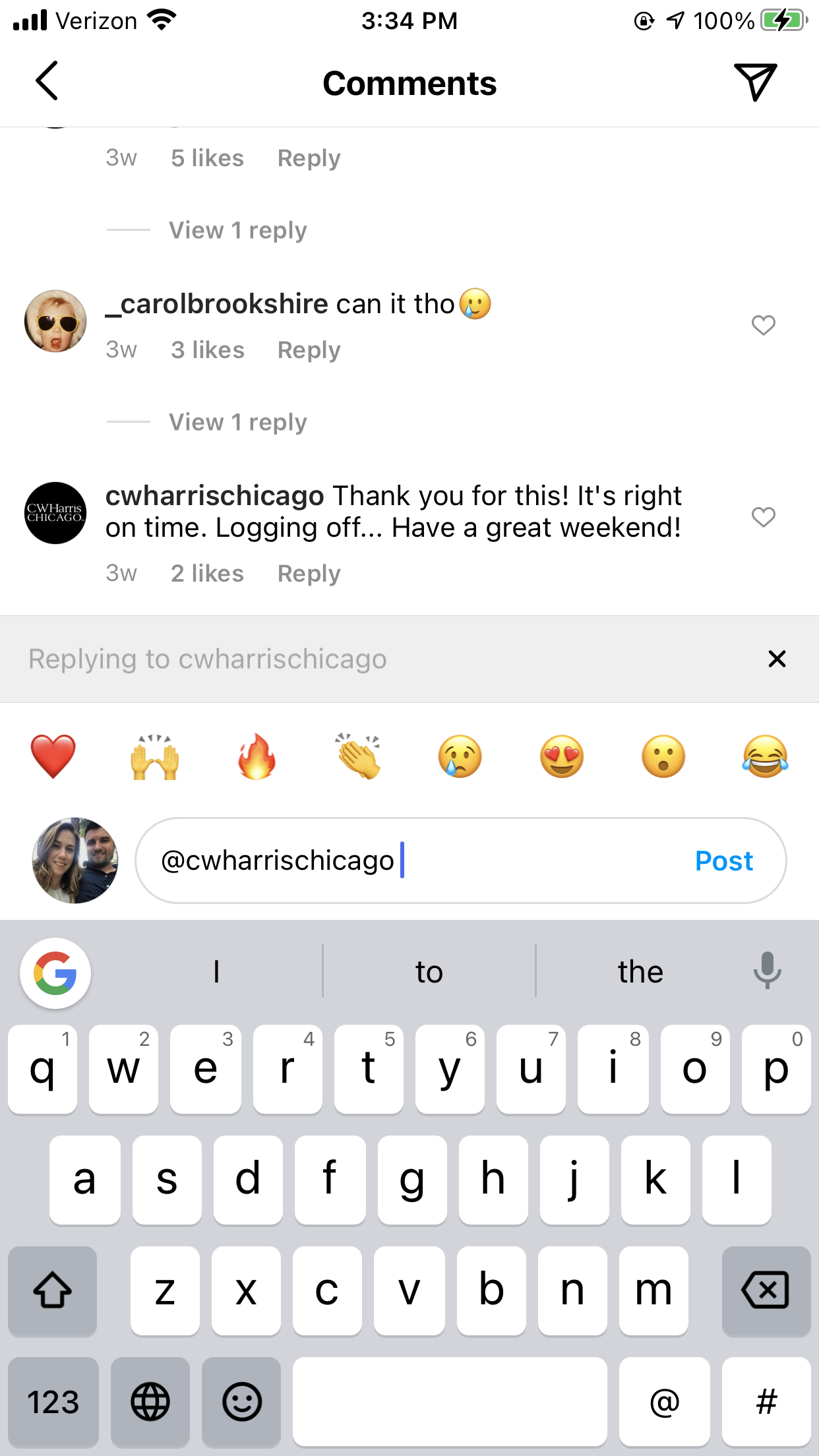 How to reply to Instagram comments