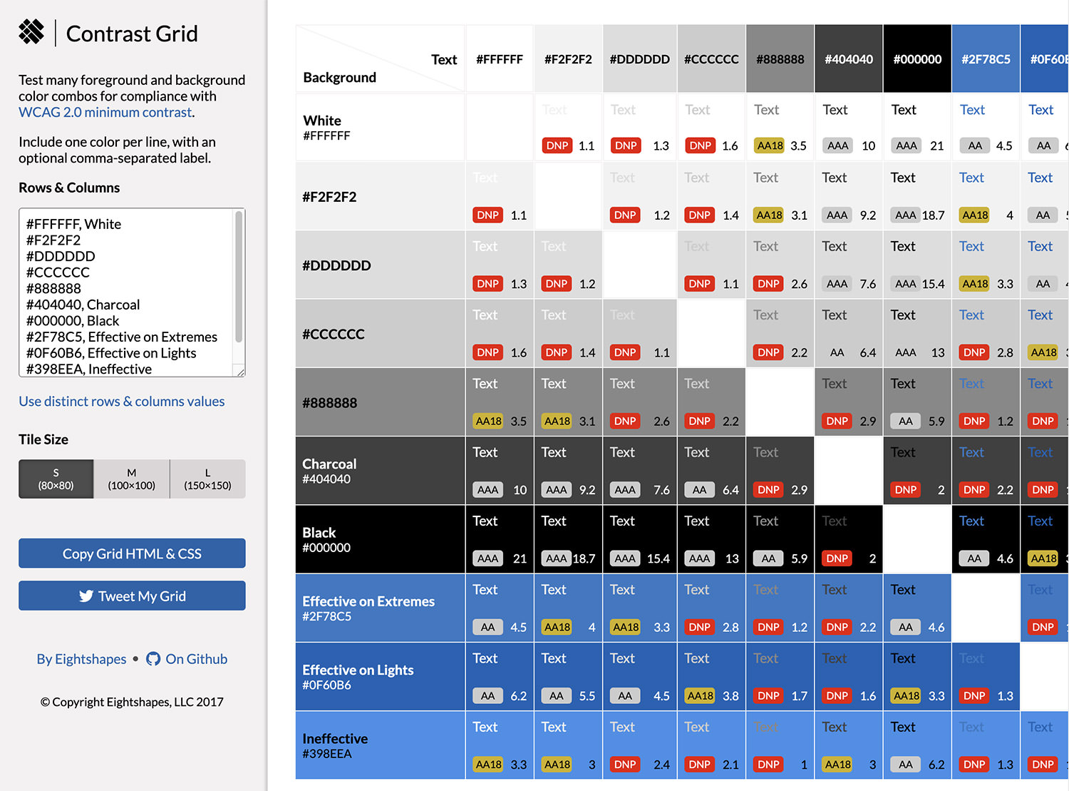 Contrast Grid