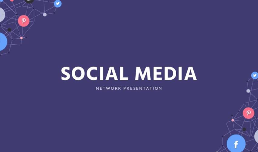 Social Media google slides theme presentation template free