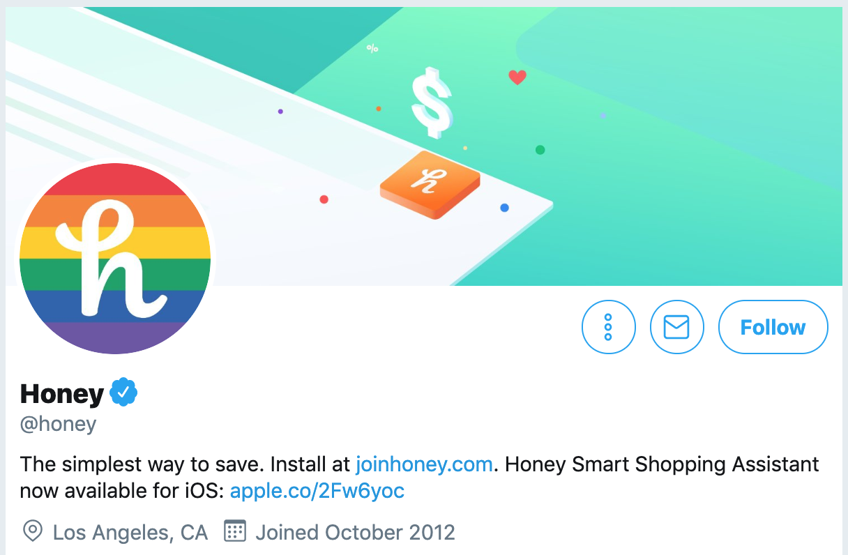 Twitter bio ideas - Honey App