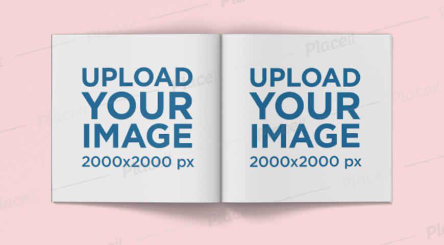 Minimal Square Magazine Photoshop PSD Mockup Template