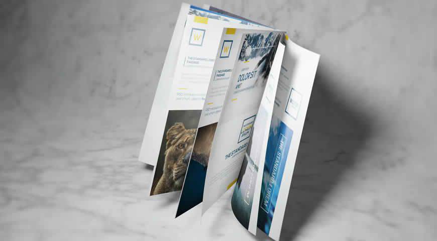 A4 A5 Brochure-Booklet Photoshop PSD Mockup Template