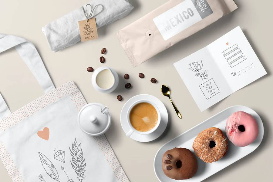 Coffee Branding Mockup identity design inspiration logo