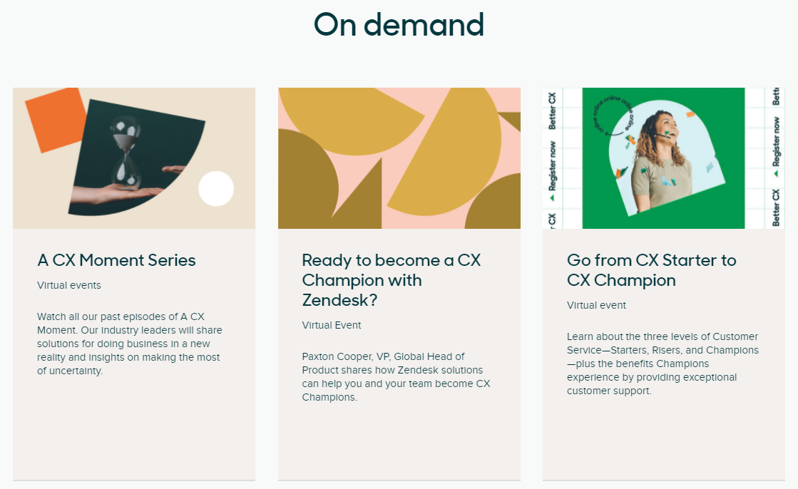 zendesk customer webinars