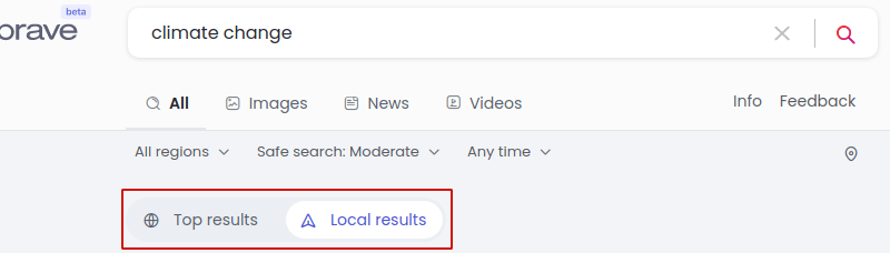 brave local global search