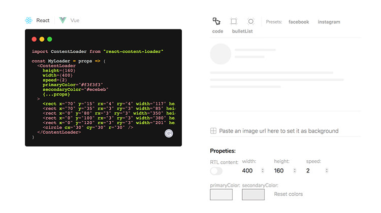 React Content Loader