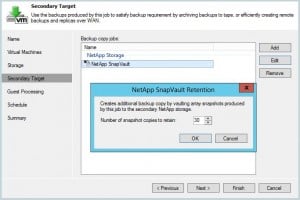 Veeam Snapvault Retention