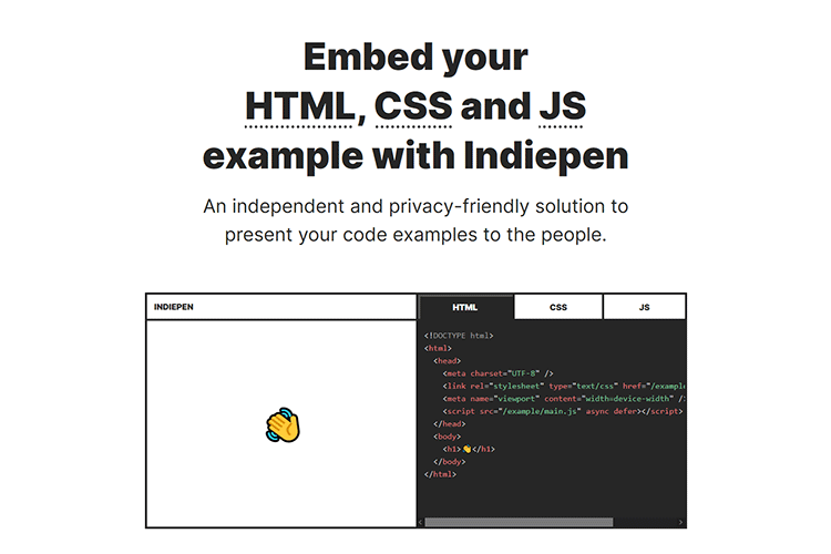 Example from Indiepen