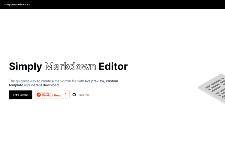 Example from Simply Markdown Editor