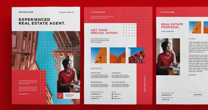 Corporate Real Estate Flyer Template Photoshop PSD AI EPS