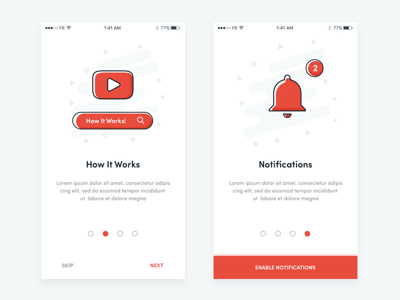 onboarding subscribe ui