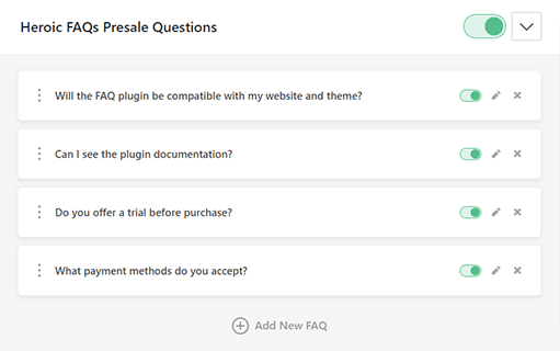 Drag and drop interface in WordPress question and answer plugin
