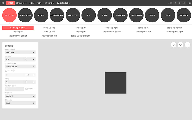 Animation Buttons and Controller