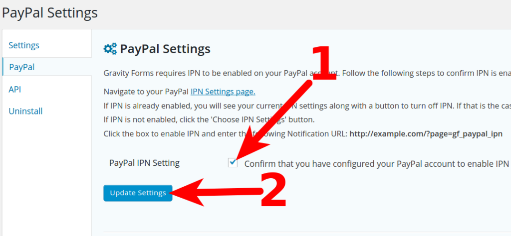 paypal gravity forms