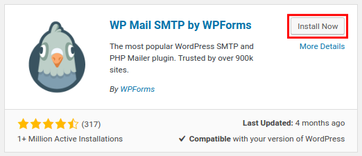 Install WP SMTP plugin