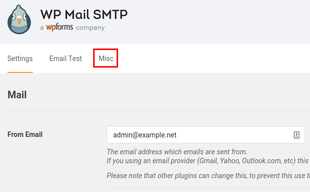 misc uninstall settings wp mail smtp