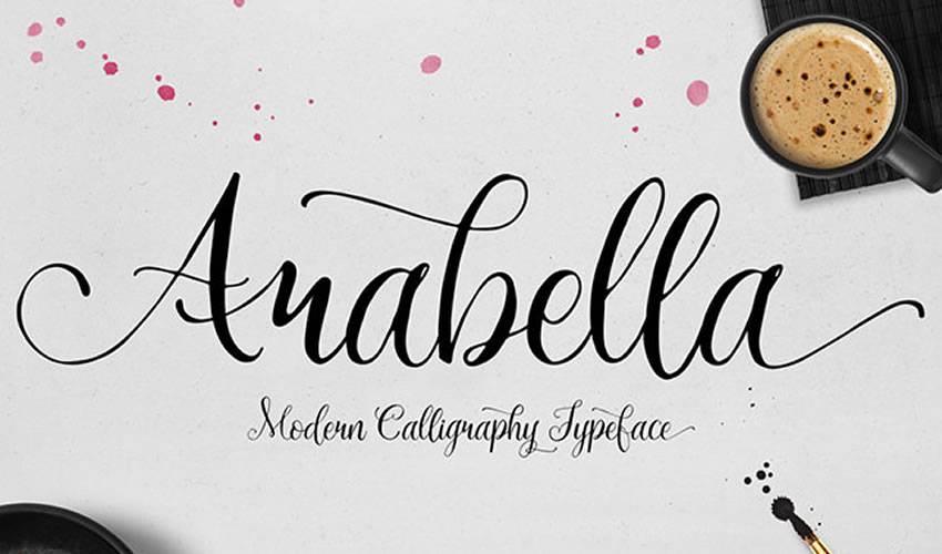 free font calligraphy typography script Arabella Script