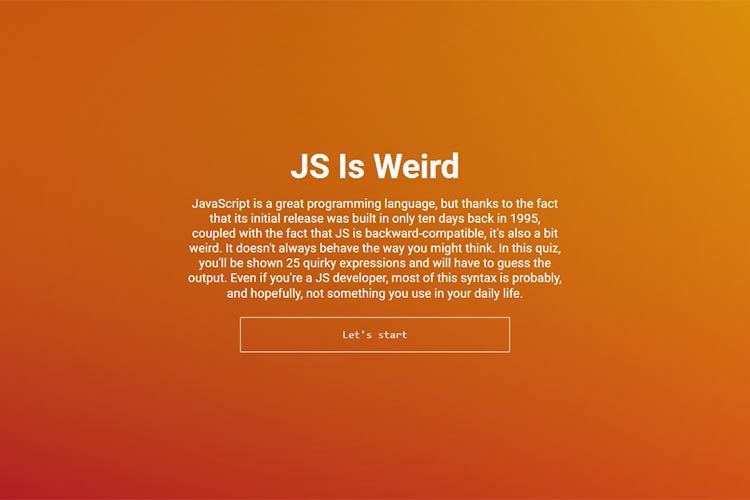 Example from JS Is Weird