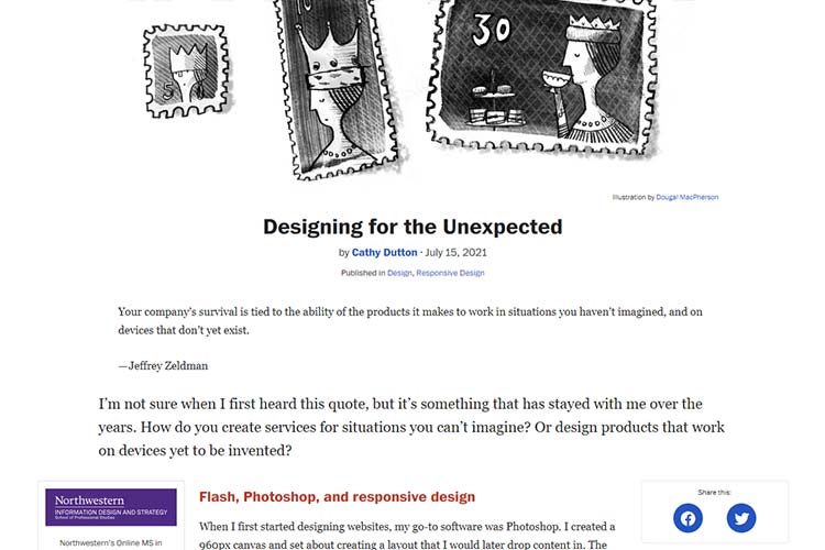 Example from Designing for the Unexpected