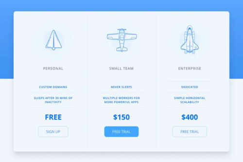 Example from 10 Free CSS Snippets for Creating Responsive Pricing Tables