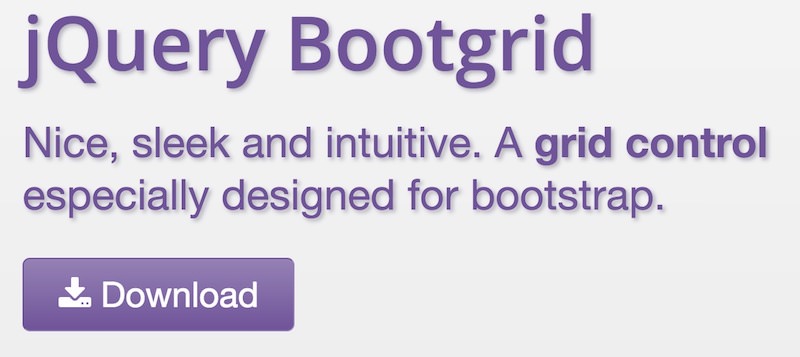 jquery-bootgrid