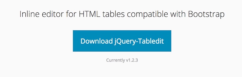 jquery-tabledit