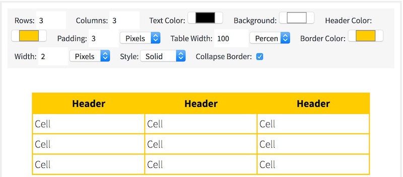 quackit-html-table-generator