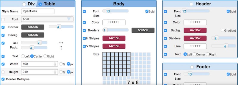 html-table-styler