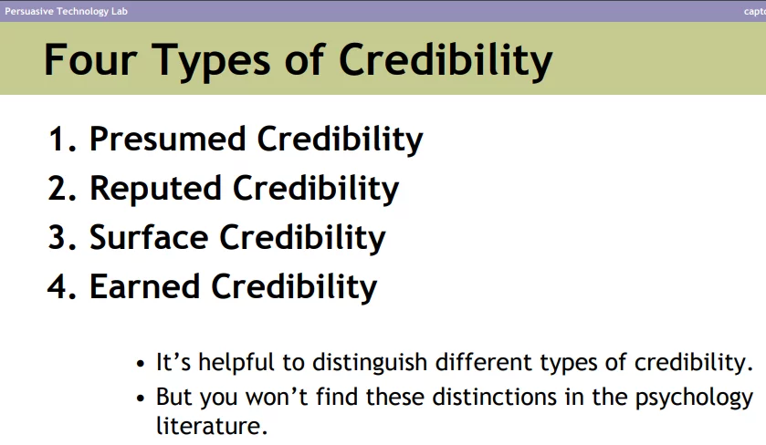 types of credibility: guide to website credibility 