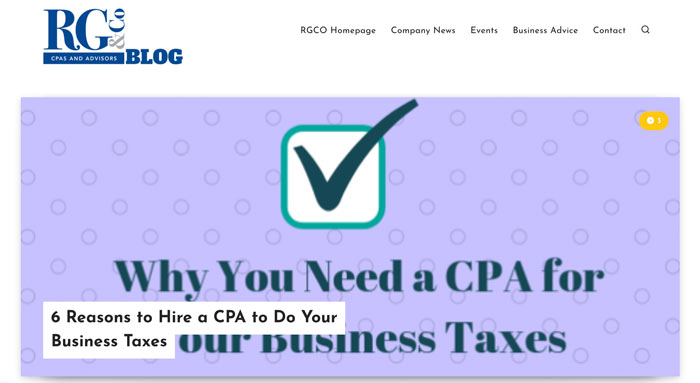 Marketing Tips for Accountants CPAs - Create a Blog For Your Website (an example)