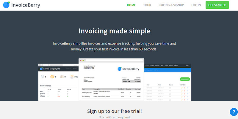 InvoiceBerry-online-projects-tool