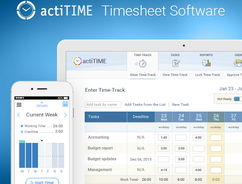 actiTIME-online-projects-tool