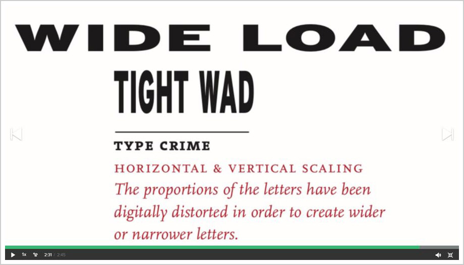 Typography That Works, type crime