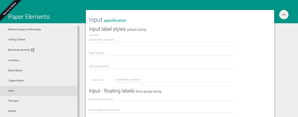 Material design Bootstrap framework